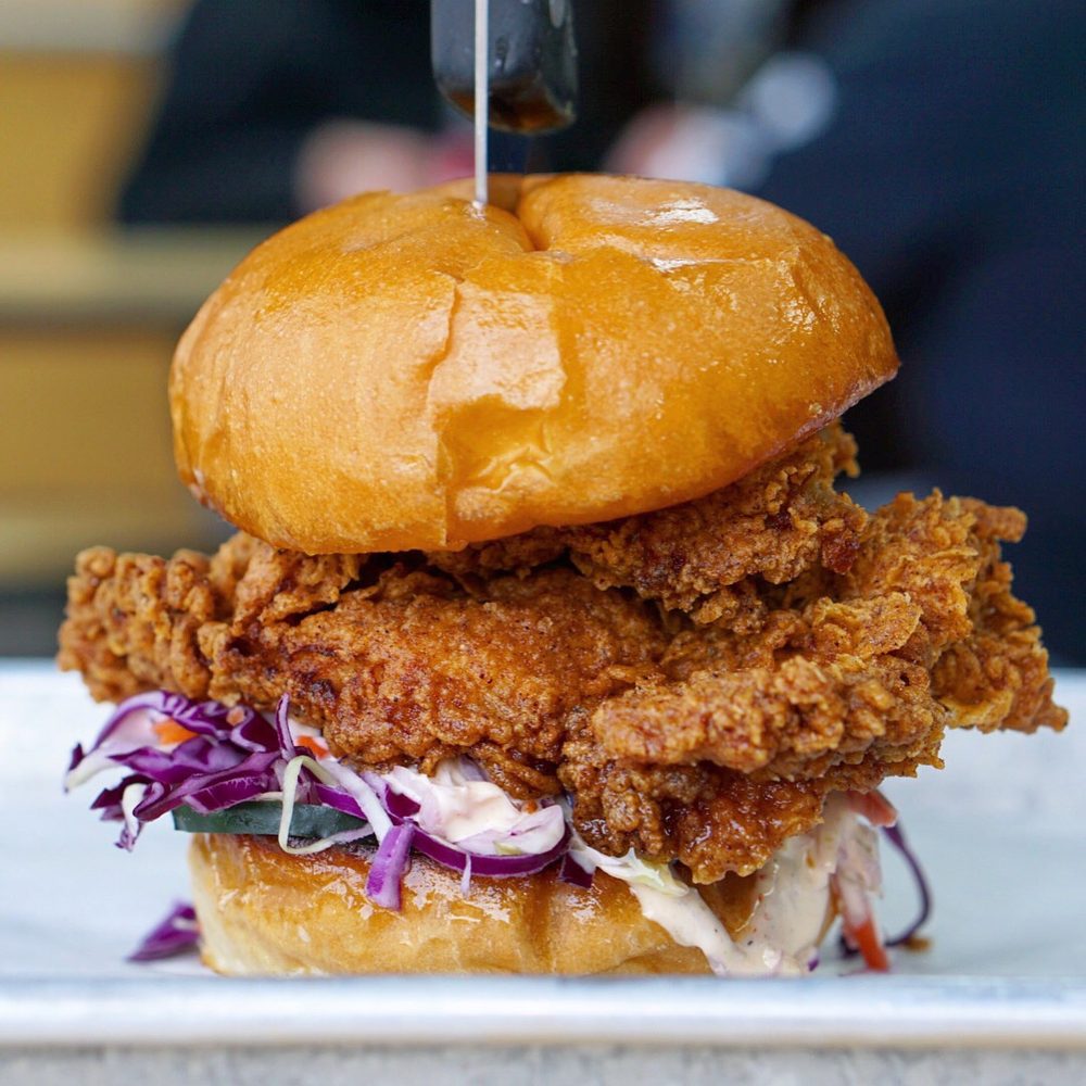 Fried chicken sandwich